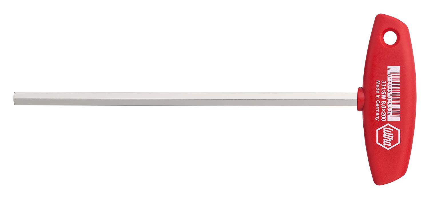 00911 HEX KEY, T HANDLE, 3MM X 350MM WIHA