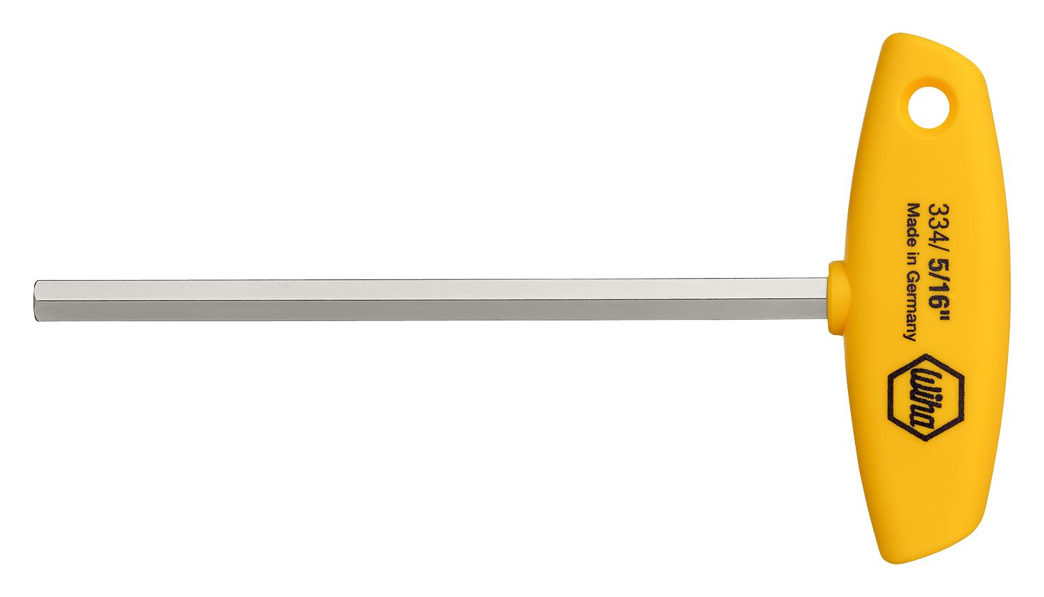 02809 HEX KEY, T HANDLE, 6.35MM X 150MM WIHA