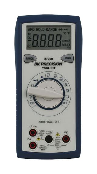 BK2705B DMM, AUTO/MANUAL, 10A, 1KV, 4000COUNT B&K PRECISION