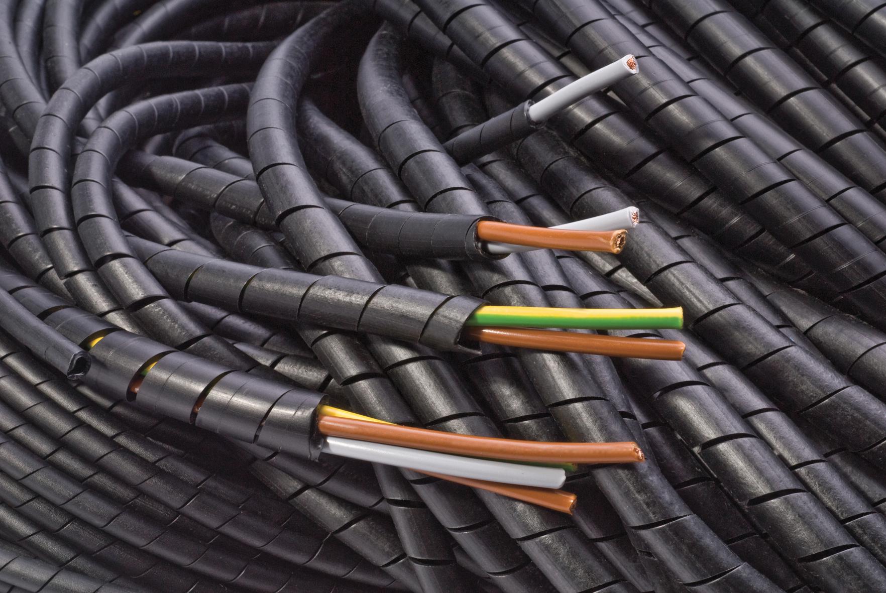 PP002666 SPIRAL BINDING, 6MM OD, BLK, 50M MULTICOMP PRO