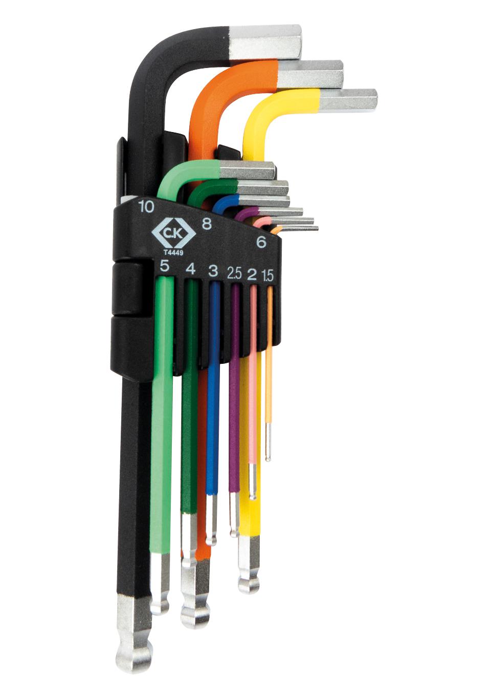 T4449 HEXAGON KEY SET, 9PC CK TOOLS