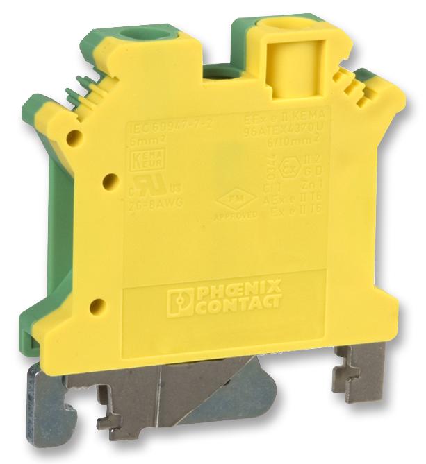 0442079 TERMINAL BLOCK, DIN RAIL, 2POS, 12AWG PHOENIX CONTACT