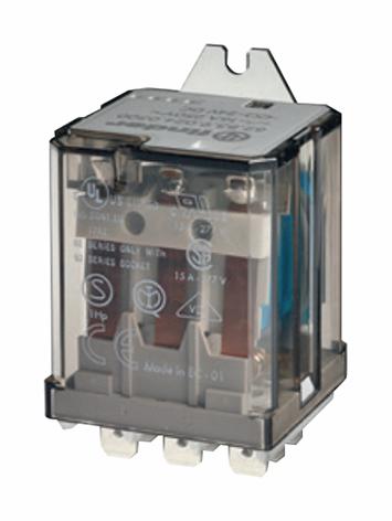 628380240300 POWER RELAY, 3PST-NO, 24VAC, 16A, PANEL FINDER