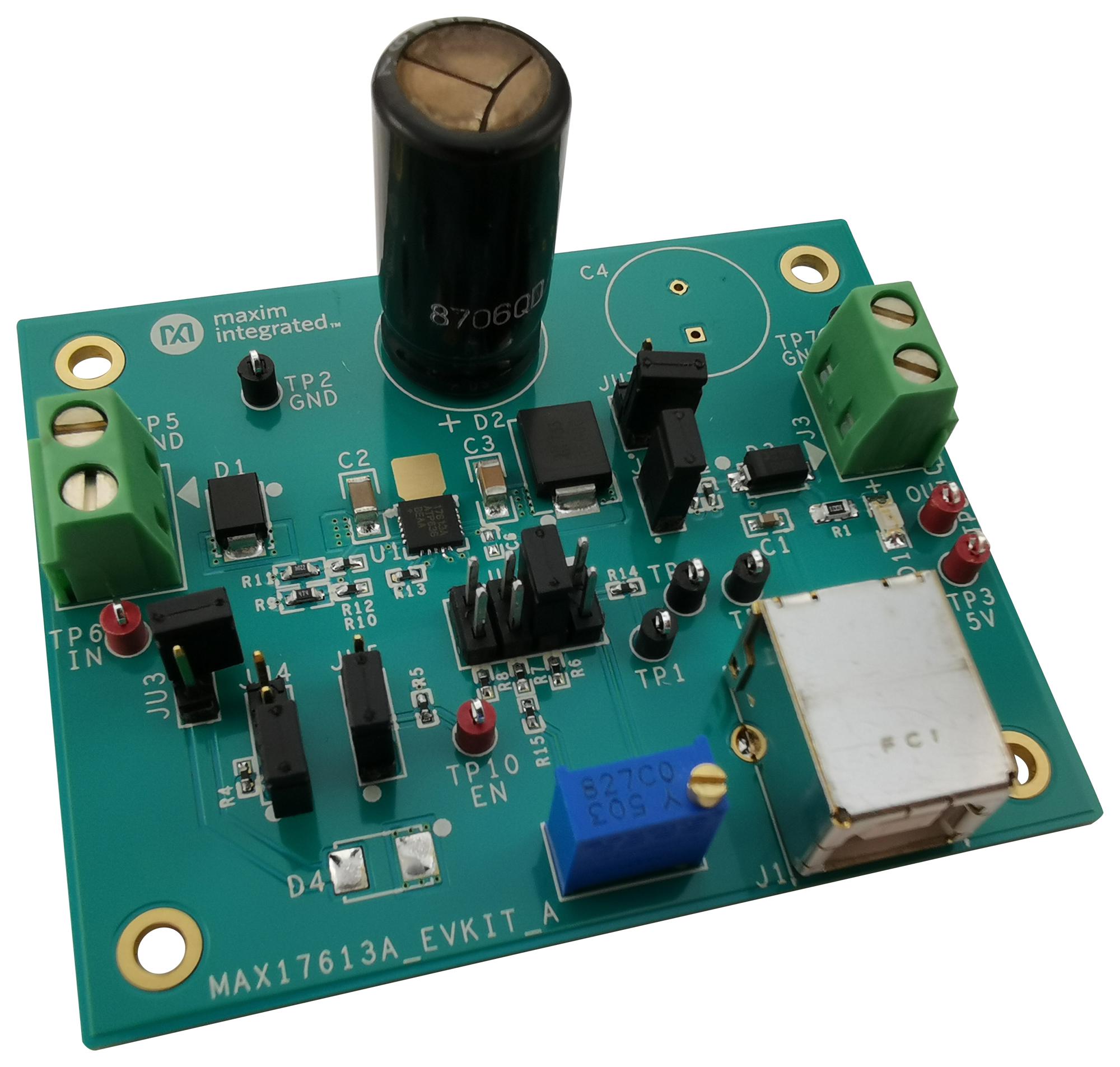 MAX17613AEVKIT# EVAL KIT, CURRENT-LIMITER MAXIM INTEGRATED / ANALOG DEVICES