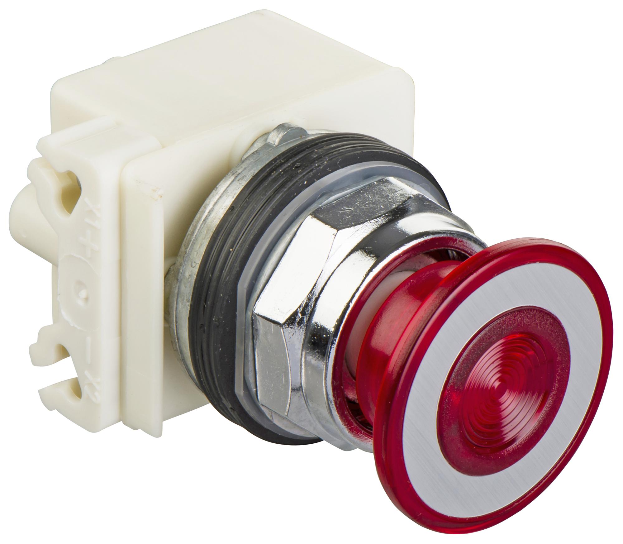 9001KR9P35LRR PB SWITCH, 10A, 600VAC, PANEL SCHNEIDER ELECTRIC