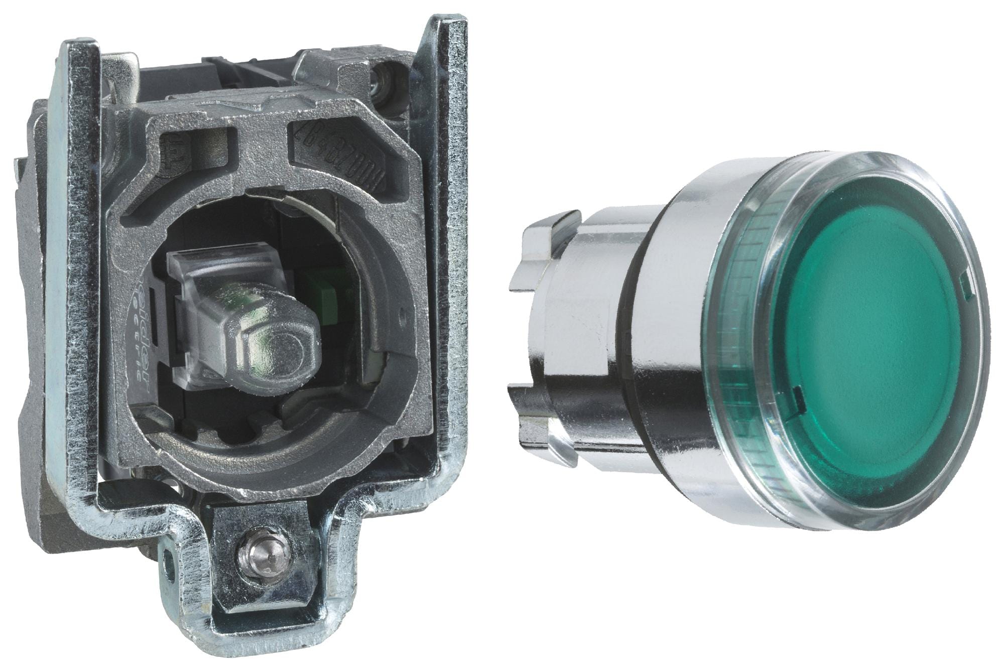 XB4BW33B1 PB SW, ILLUM, SPST-NO, GRN, 6A, 120VAC SCHNEIDER ELECTRIC