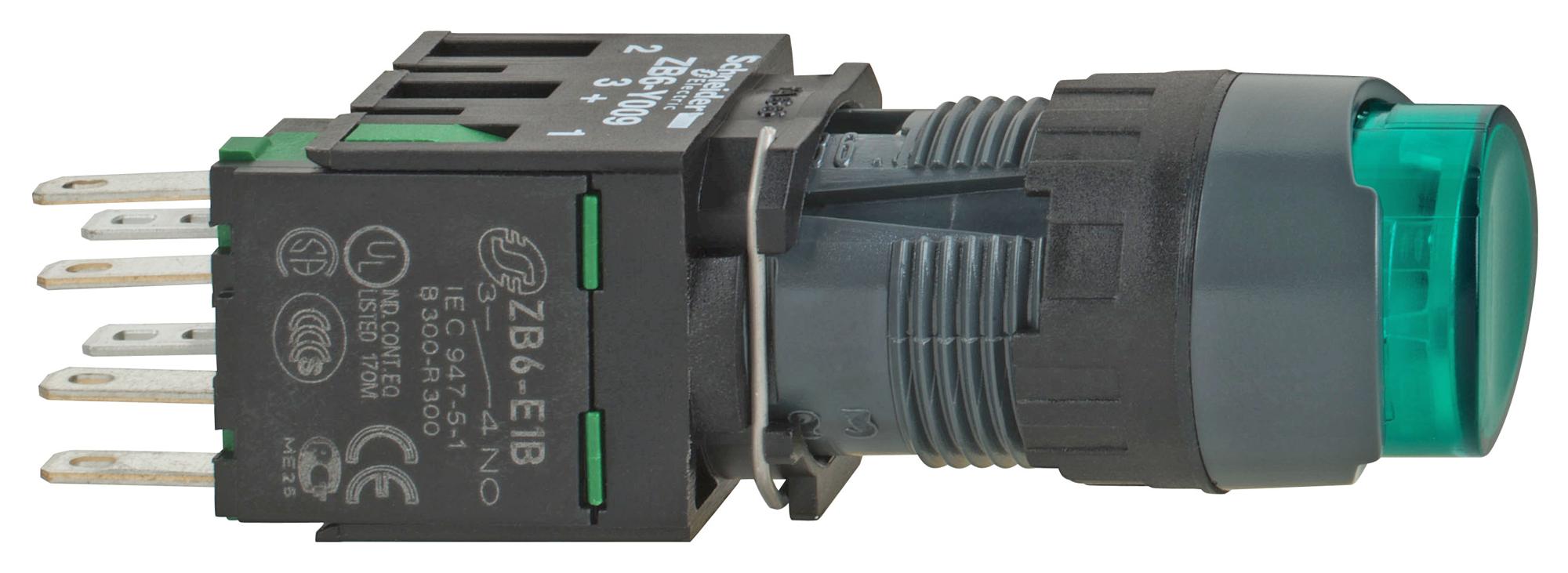 XB6AE3B1B PB SWITCH, SPST-NO, 3A, 120VAC, PANEL SCHNEIDER ELECTRIC