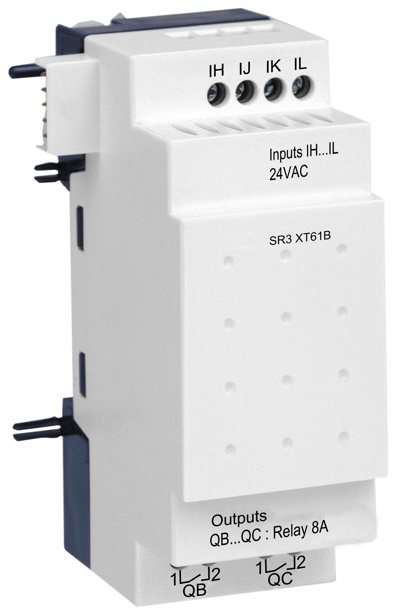 SR3XT61B DIGITAL I/O MODULE, 4 I/P, 2 O/P, 24VAC SCHNEIDER ELECTRIC