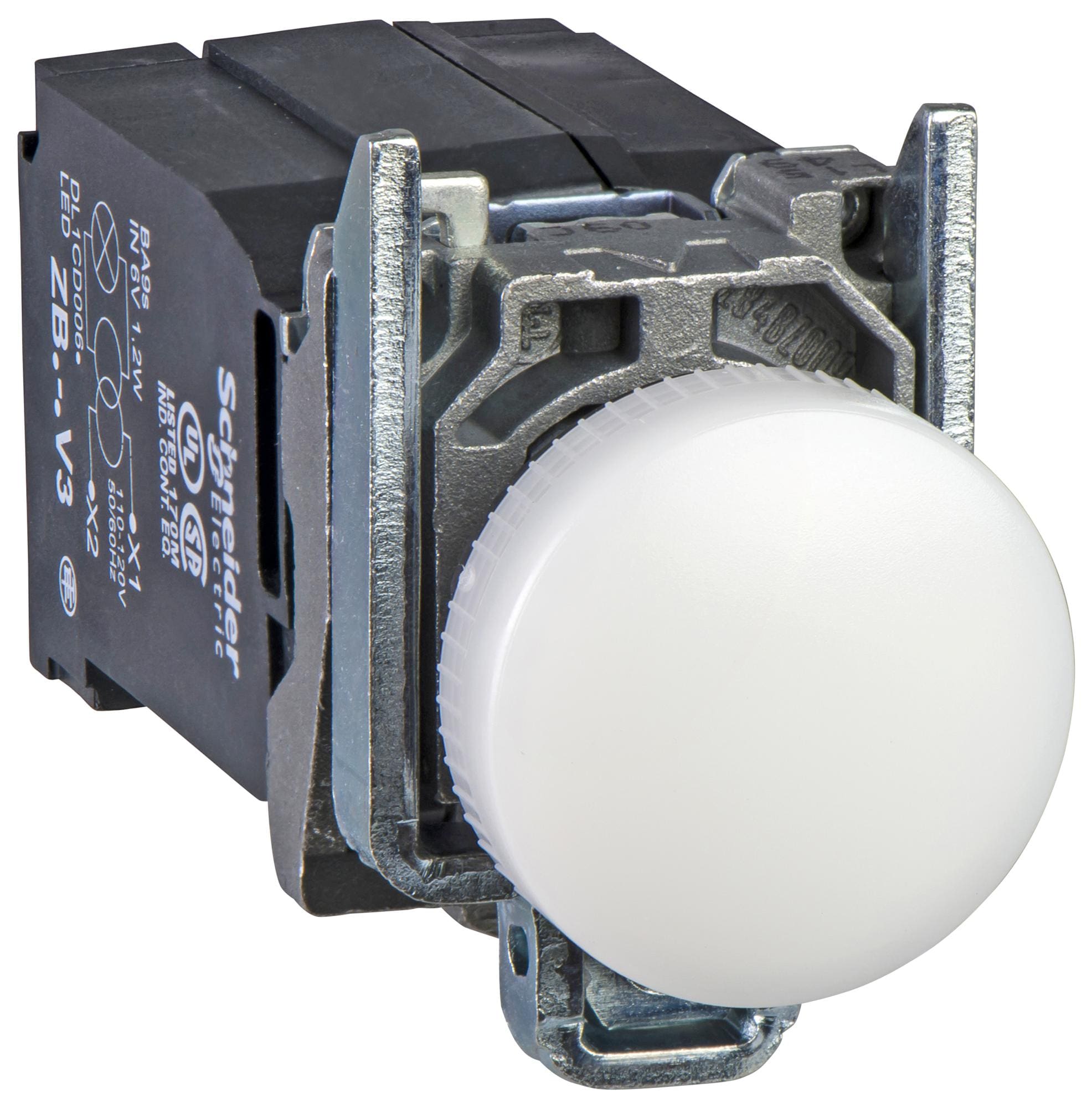 XB4BV5B1 PANEL INDICATOR, WHITE, 22MM, 400VAC SCHNEIDER ELECTRIC