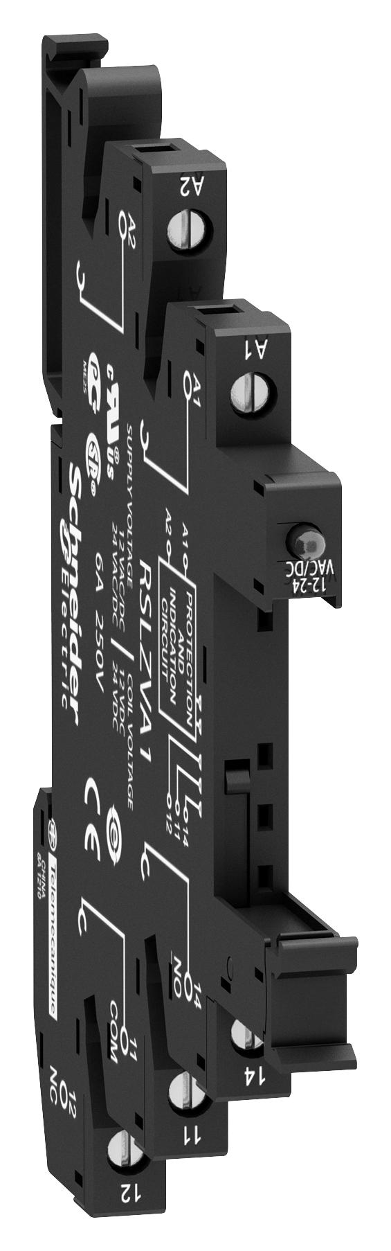RSLZVA4 RELAY SOCKET, 6A, 230VAC, SCREW SCHNEIDER ELECTRIC