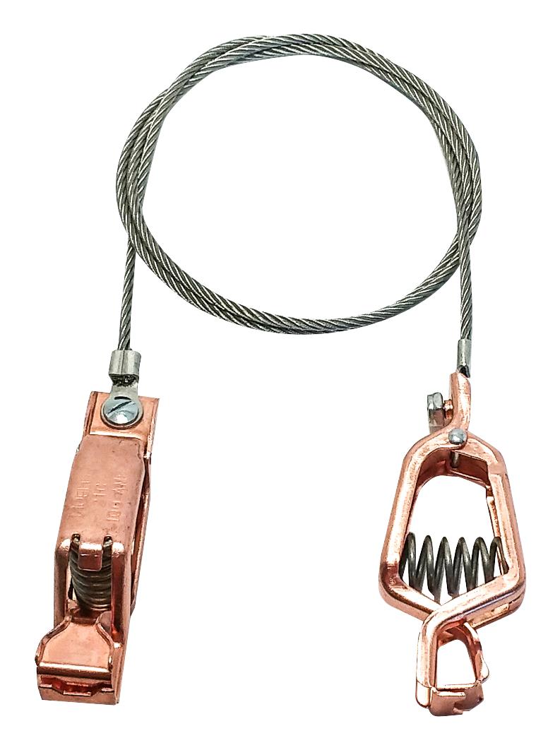 AI-000501-120. GROUND CORD, ALLIGATOR-ALLIGATOR, 3.05M MUELLER ELECTRIC