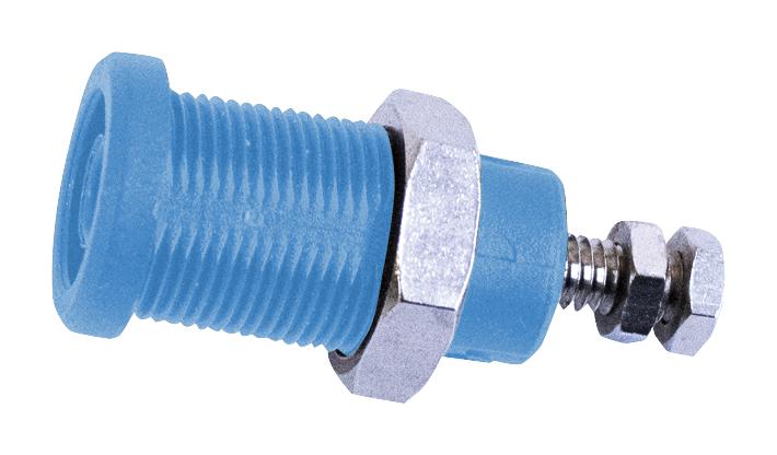 BU-P72930-6. CONN, BANANA, JACK, 36A, STUD, BLU MUELLER ELECTRIC