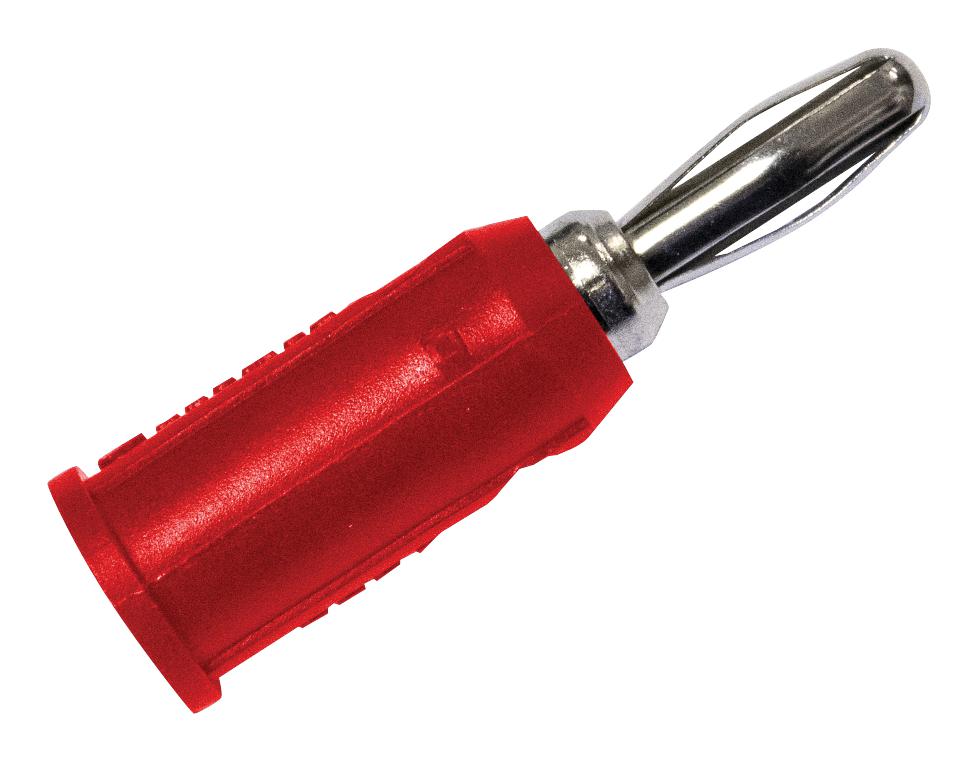 BU-P1809-2. ADAPTER, PIN JACK TO BANANA PLUG, RED MUELLER ELECTRIC
