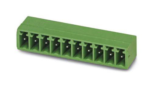 MC 1,5/12-G-3,5 BK TERMINAL BLOCK, HEADER, R/A, 12WAY, TH PHOENIX CONTACT