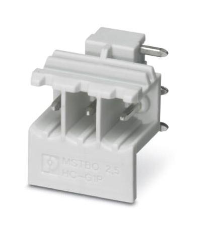 MSTBO 2,5/ 3-G1PR GY7035 TERMINAL BLOCK, HEADER, R/A, 3WAY, TH PHOENIX CONTACT