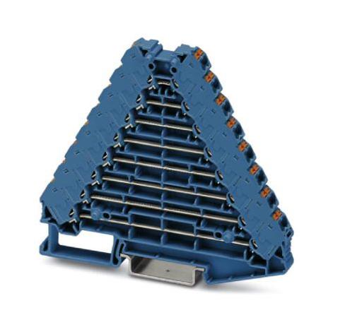PTRV 8 BU/BU MARSHALLING TERMINAL, 32WAY, 14AWG, BLU PHOENIX CONTACT