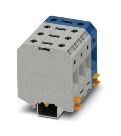 UKH 50-3L/N DINRAIL TERMINAL BLOCK, 8WAY, 00AWG PHOENIX CONTACT