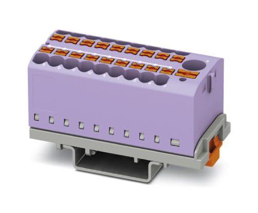 PTFIX 6/18X2,5-NS35 VT TB, POWER DISTRIBUTION, 19P, 12AWG, VT PHOENIX CONTACT