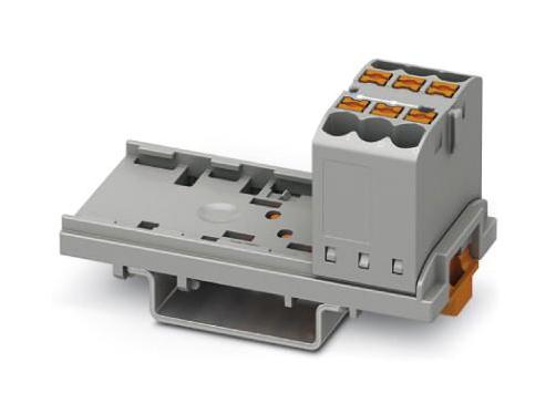 PTFIX 6X2,5-NS35 GY TB, POWER DISTRIBUTION, 6P, 12AWG, GRY PHOENIX CONTACT