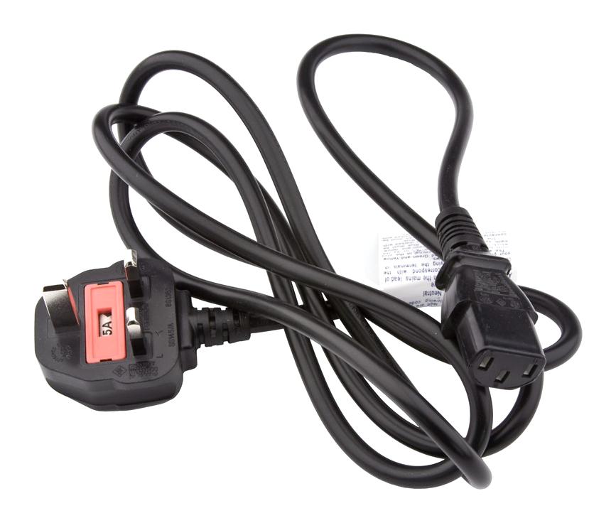 200225 MAINS POWER CORD, UK/ASIA-IEC 60320 EMIT