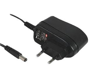 GSM06E09-P1J ADAPTER, AC-DC, 9V, 0.66A MEAN WELL