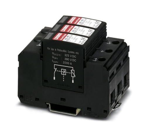 VAL-MS 600DC-PV/2+V SURGE PROTECTOR, 40KA, 600V PHOENIX CONTACT