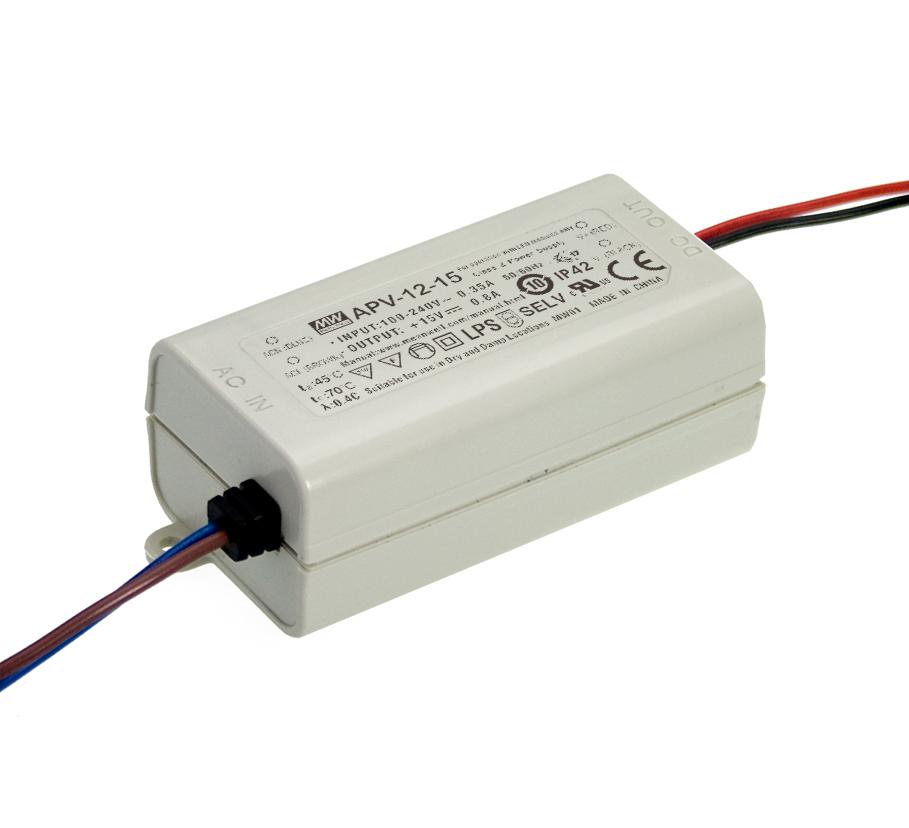 APV-12-24 LED DRIVER, CONSTANT VOLTAGE, 12W MEAN WELL