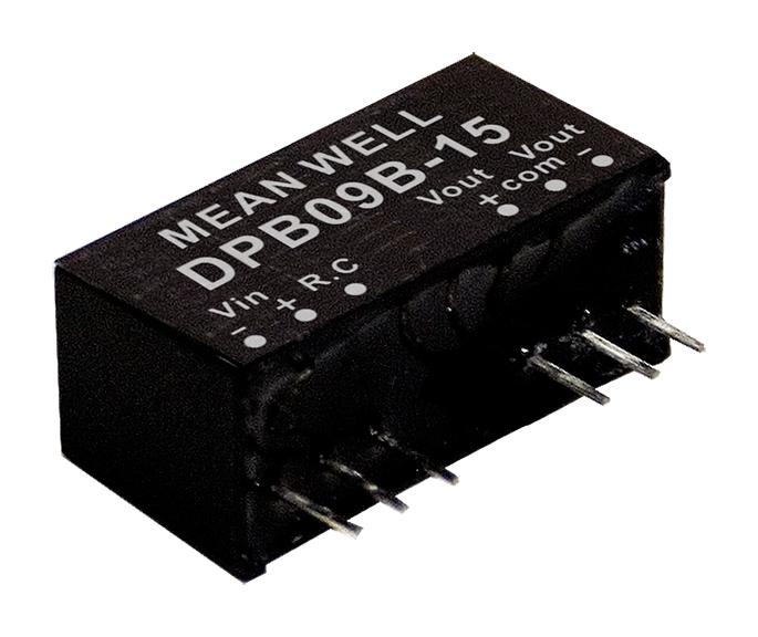 DPB09B-05 DC-DC CONVERTER, 2 O/P, 9W MEAN WELL
