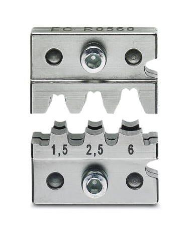 CF 500/DIE SC 6 CRIMP TOOL DIE, 0.5MM2-6MM2 SLEEVES PHOENIX CONTACT