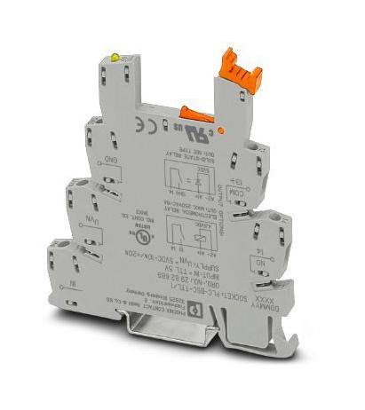 PLC-BSC-TTL/1 RELAY SOCKET, 5VDC, DIN RAIL PHOENIX CONTACT