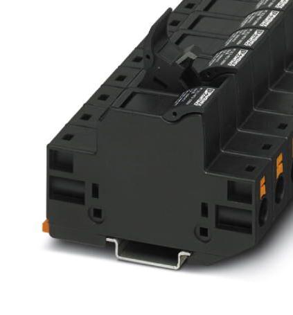 PT 10,3-HESI 1000V FUSE MODULAR TB, 2WAY, 6AWG, BLACK PHOENIX CONTACT