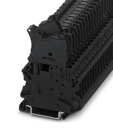 UT 4-HESILED 24-P/P FUSE MODULAR TB, 2WAY, 10AWG, BLACK PHOENIX CONTACT
