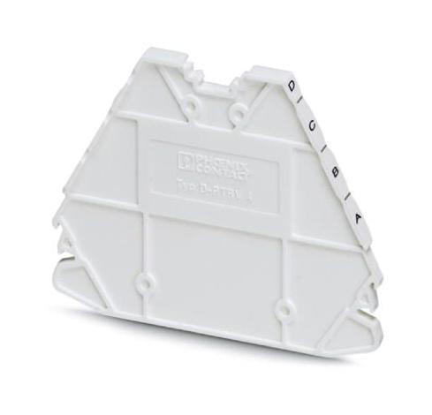D-PTRV 4 WH D-A END COVER, DIN RAIL TERMINAL BLOCK, WHT PHOENIX CONTACT