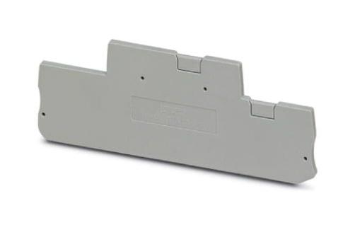 D-PTTB 1,5/S/4P END COVER, DIN RAIL TERMINAL BLOCK, GREY PHOENIX CONTACT