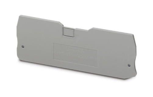 D-QTC 2,5-QUATTRO END COVER, FEED-THROUGH TB, GREY PHOENIX CONTACT
