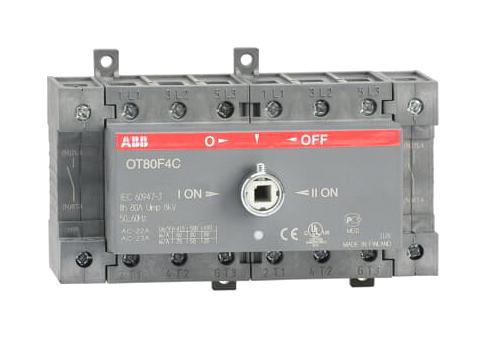 OT80F4C SWITCH ISOLATOR, 4 POLE, 80A, 415VAC ABB