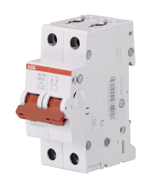 SD202/40 LOAD BREAK SWITCH, 2 POLE, 40A, 440V ABB