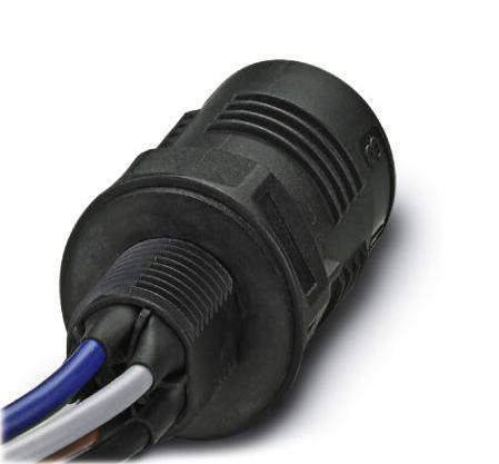 QPD W 4PE2,5 M20 1,0 BK CIR CABLE, QUICKON-FREE END, 4+PE, 1M PHOENIX CONTACT