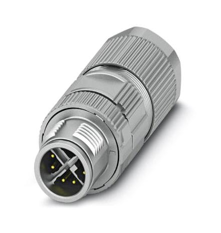 SACC-M12MSX-8CT-CL SH CONN, SENSOR, MALE, 8 POS, CRIMP PHOENIX CONTACT