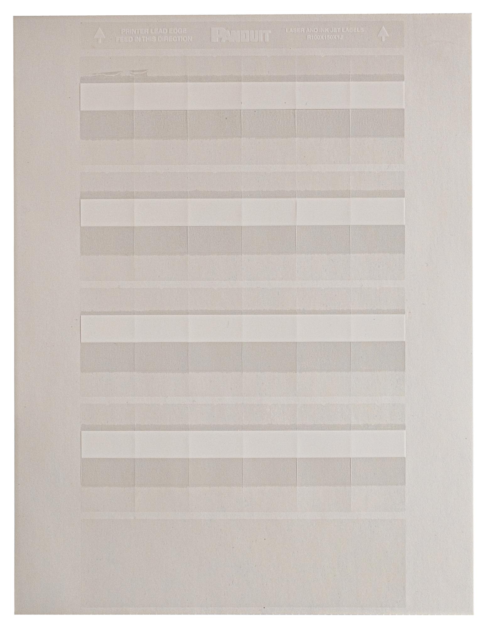 R100X150X1J LSIJ,TURNTELLLBL,1"X1.5"X0.5",CL/WH,1000 PANDUIT