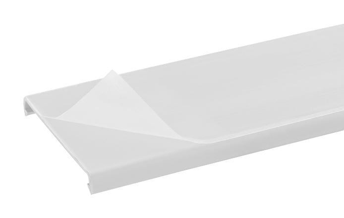 C4WH6-F DUCT COVER, 1.8M X 108MM, PVC, WHITE PANDUIT