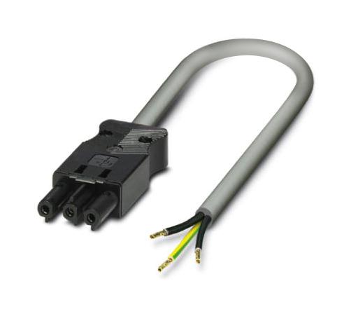 PLD E 608-CA-3,0/FS/UL CBL ASSY, POWER RCP-FREE END, 3M,GREY PHOENIX CONTACT