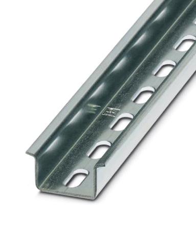 NS 35/15 WH PERF 2000MM DIN MOUNTING RAIL, STEEL, 2M PHOENIX CONTACT