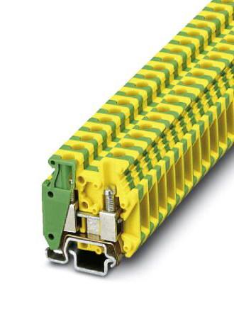 MBK 5/E-Z -PE DIN RAIL TB, SCREW, 2POS, 24-10AWG PHOENIX CONTACT