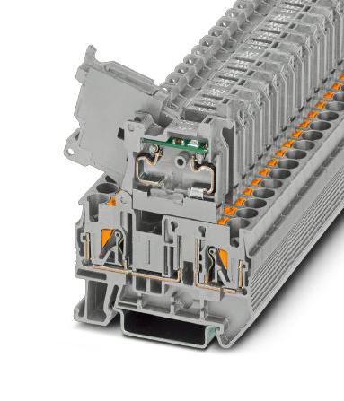 PT 4-HESILED 24 (5X20) GY/GY TERM BLK, FUSED, 2WAYS, 5X20, 6MM2 PHOENIX CONTACT