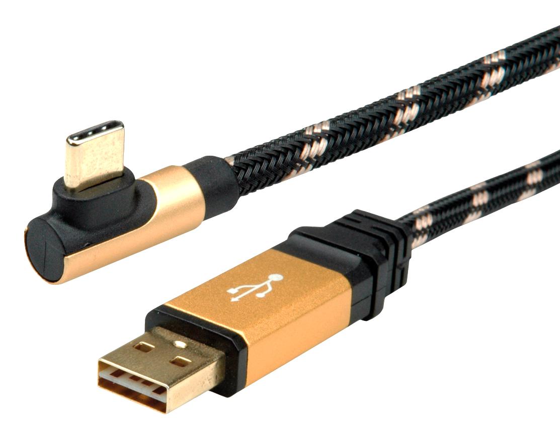 11.02.9061 USB CABLE, 2.0 A PLUG-C PLUG, 1.8M ROLINE