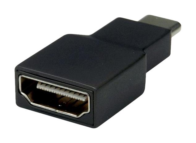 12.03.3224 ADAPTER, USB C PLUG- HDMI A RCPT, BLACK ROLINE