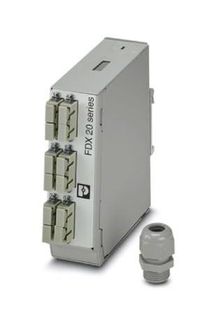 FOC-FDX20-PP-SCD6-MM DIN RAIL SPLICE BOX, 6 X SC DUPLEX PHOENIX CONTACT
