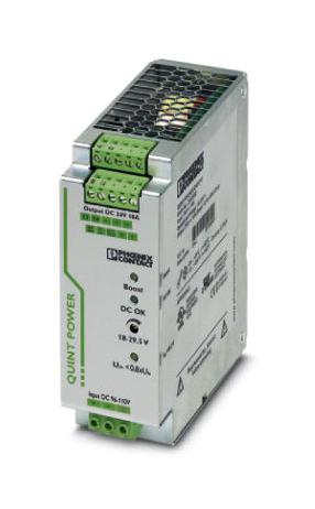 QUINT-PS/96-110DC/24DC/10/CO DC/DC CNVTR, F/ADJ, 1O/P, 24V, 10A, 240W PHOENIX CONTACT