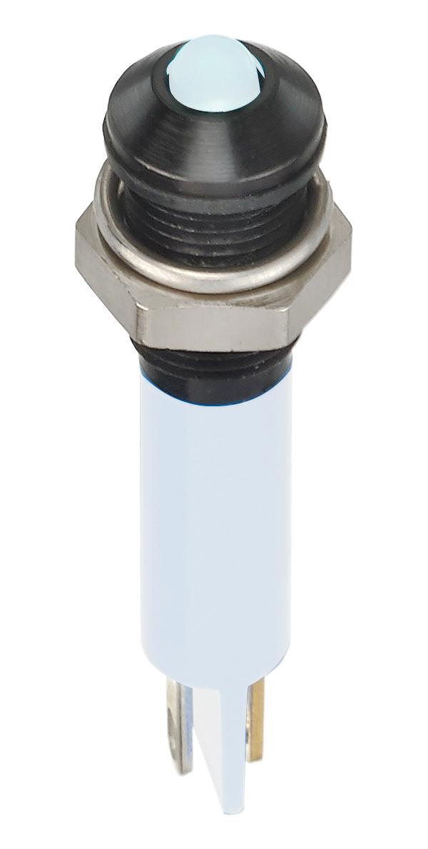 Q6P1BXXW24E LED PANEL INDICATOR, WHITE, 6MM, 24VDC APEM